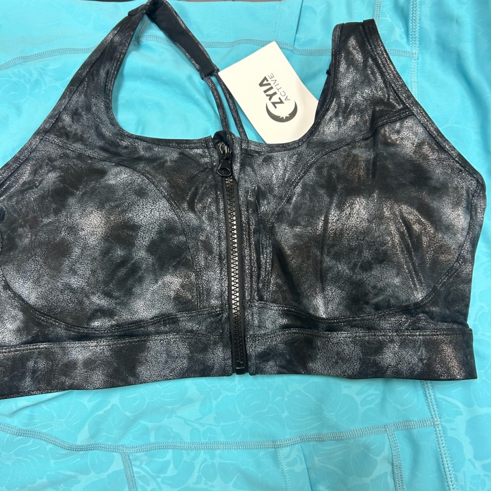 ZYIA Black Criss-Cross Sports Bra Intimates & Sleepwear
